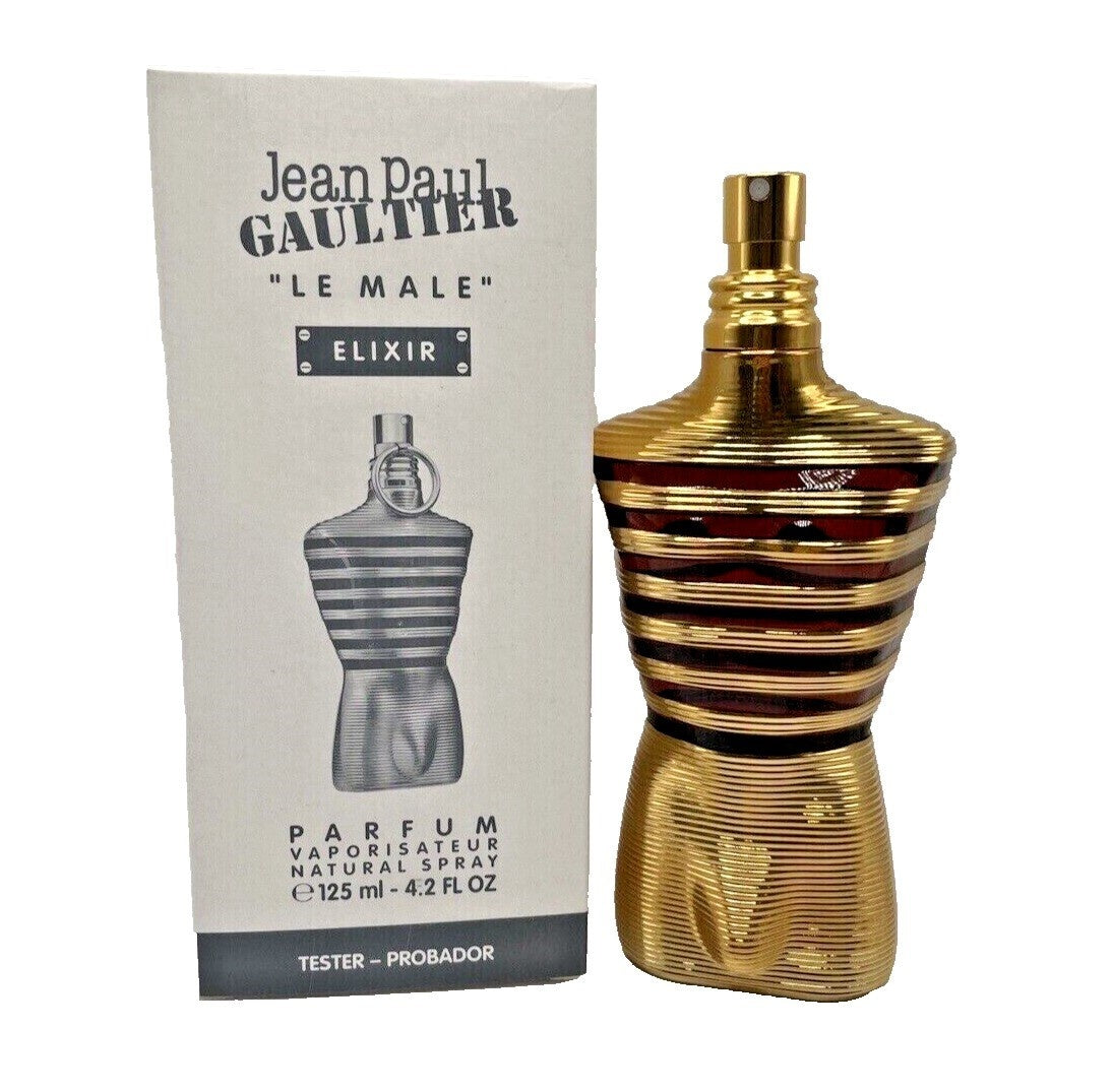 Jean Paul Gaultier Le Male Elixir Parfum for Men â€” Tester 4.2 oz