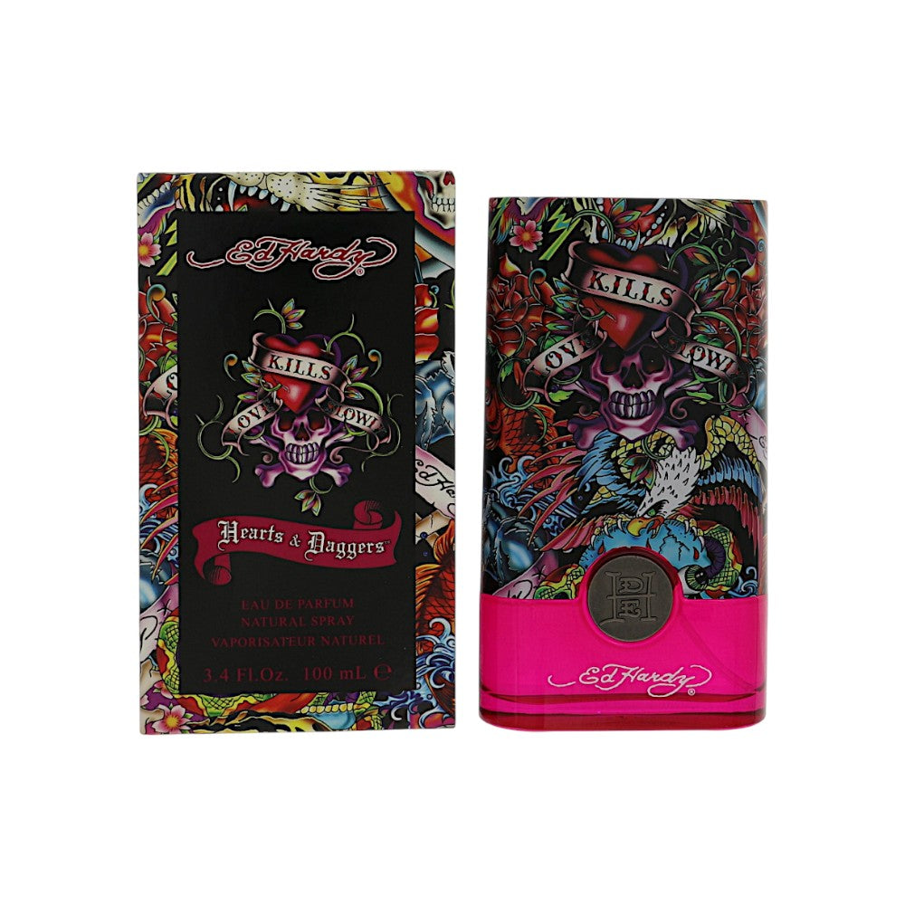 Christian Audigier Ed Hardy Hearts & Daggers Eau de Parfum for Women â€” 3.4 oz
