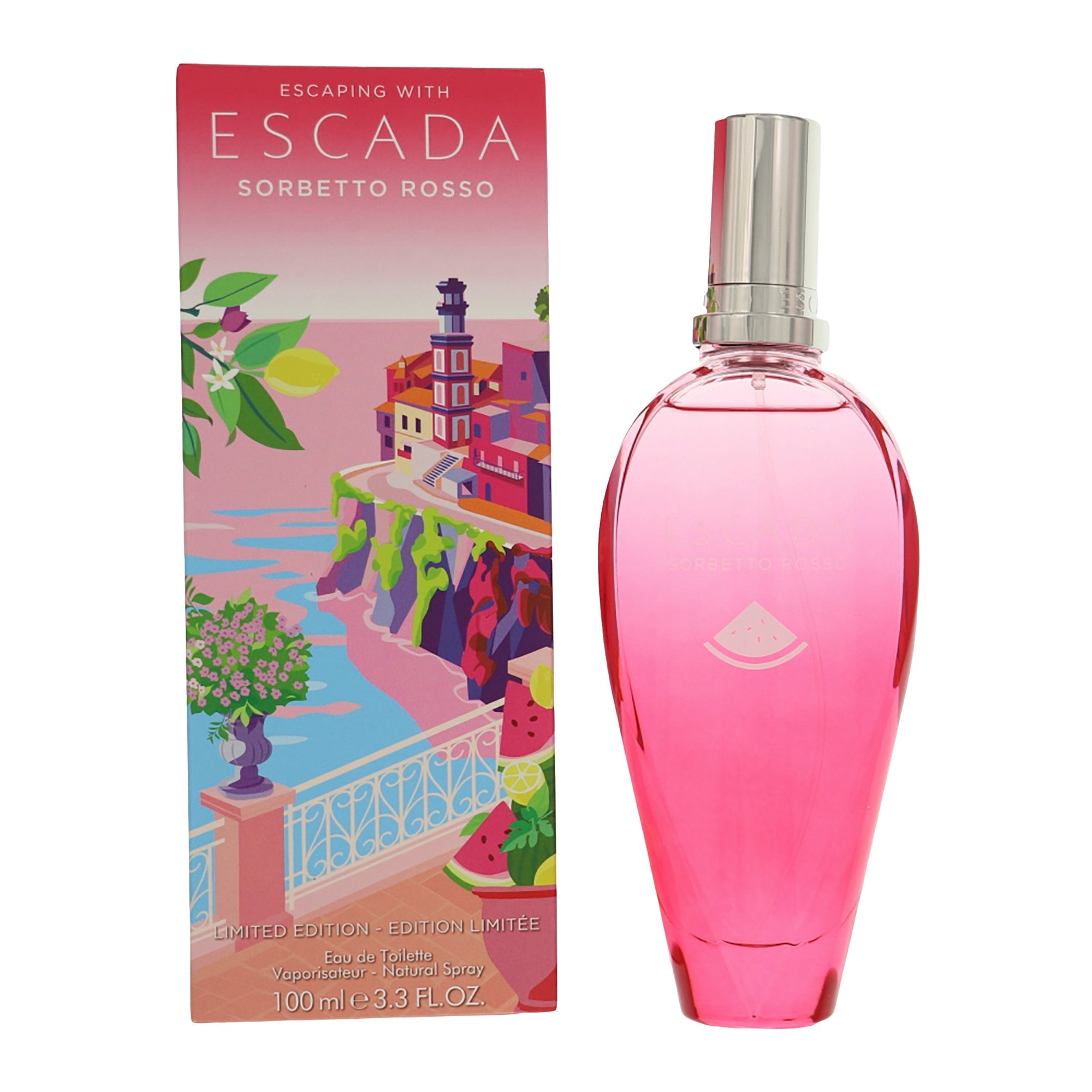 Escada Sorbetto Rosso Eau de Toilette for Women â€” 3.3 oz