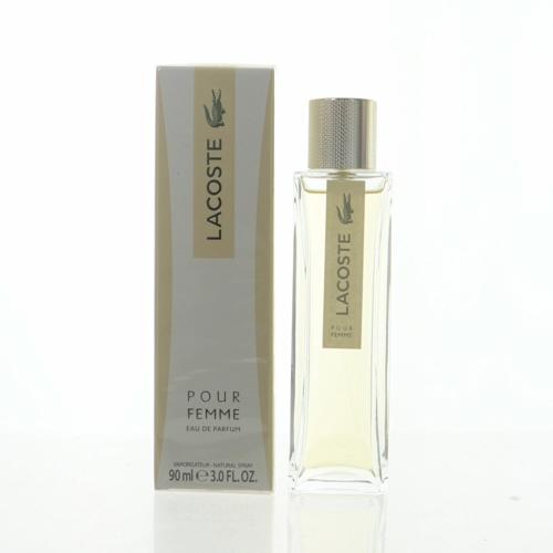 Lacoste Pour Femme Eau de Parfum for Women â€” 3 oz