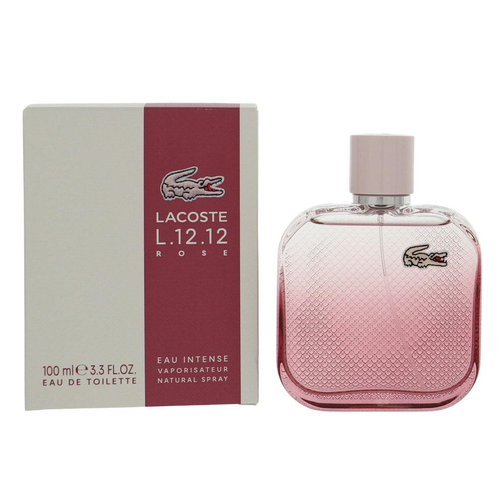 Lacoste L.12.12 Rose Eau Intense Eau de Parfum for Women â€” 3.3 oz