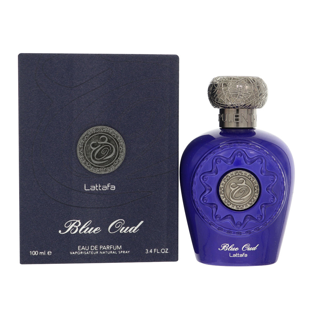 Lattafa Blue Oud Eau de Parfum for Men â€” 3.4 oz