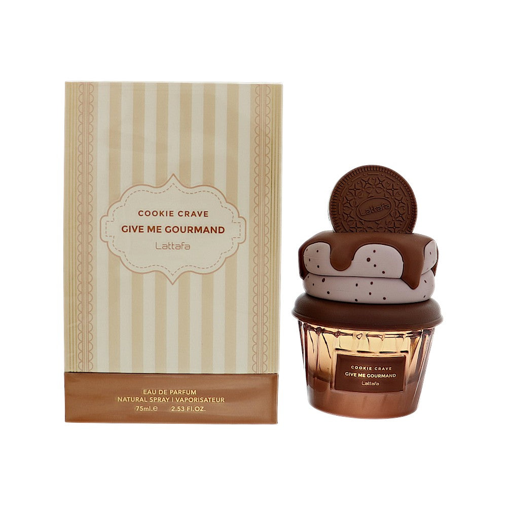 Lattafa Give Me Gourmand Cookie Crave Eau de Parfum for Men â€” 2.53 oz