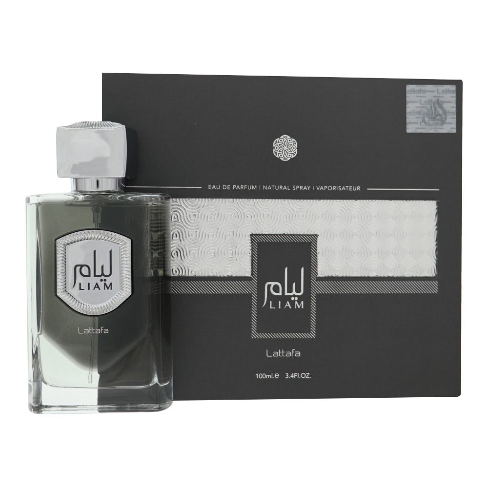 Lattafa Liam Grey Eau de Parfum for Men â€” 3.4 oz