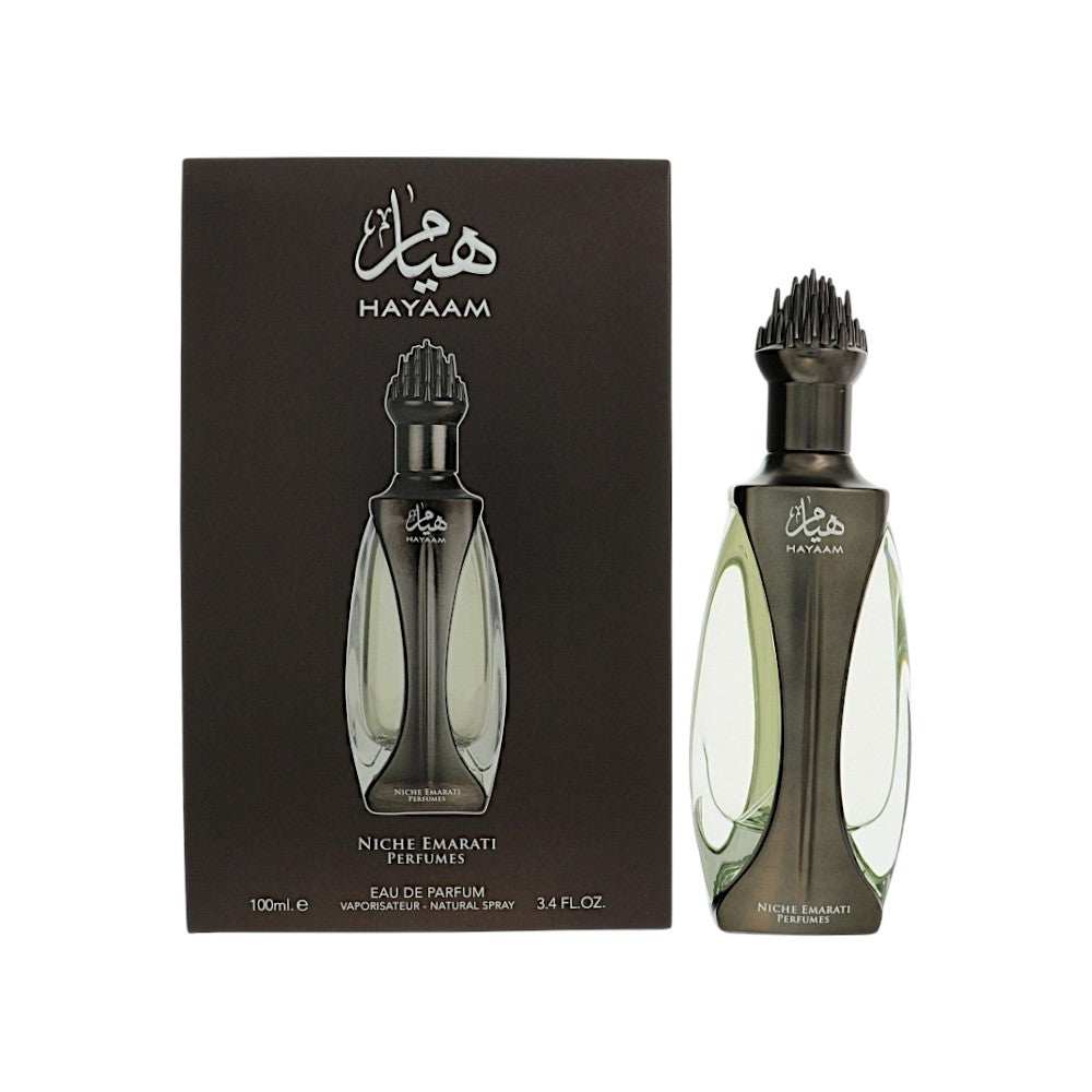Lattafa Niche Emarati Hayaam Eau de Parfum for Men â€” 3.4 oz