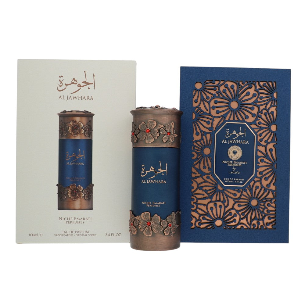 Lattafa Niche Emarati Al Jawhara Eau de Parfum for Men â€” 3.4 oz