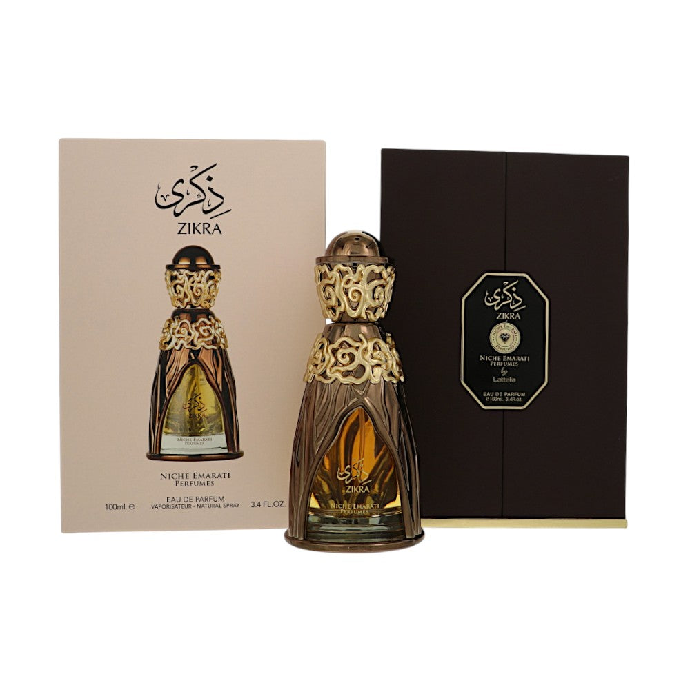 Lattafa Niche Emarati Zikra Eau de Parfum for Men â€” 3.4 oz
