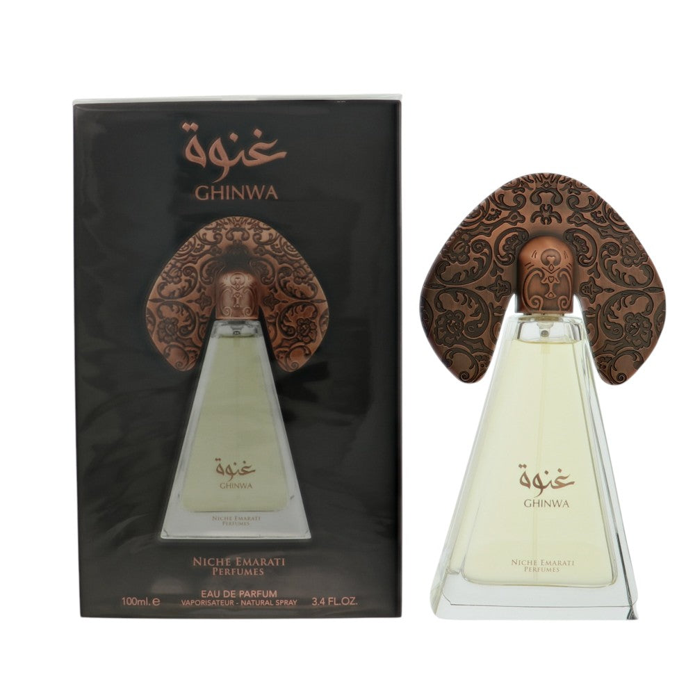 Lattafa Niche Emarati Ghinwa Eau de Parfum for Men â€” 3.4 oz