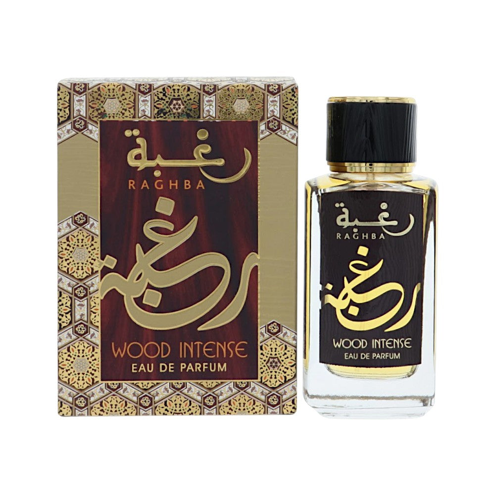 Lattafa Raghba Wood Intense Eau de Parfum for Men â€” 3.4 oz