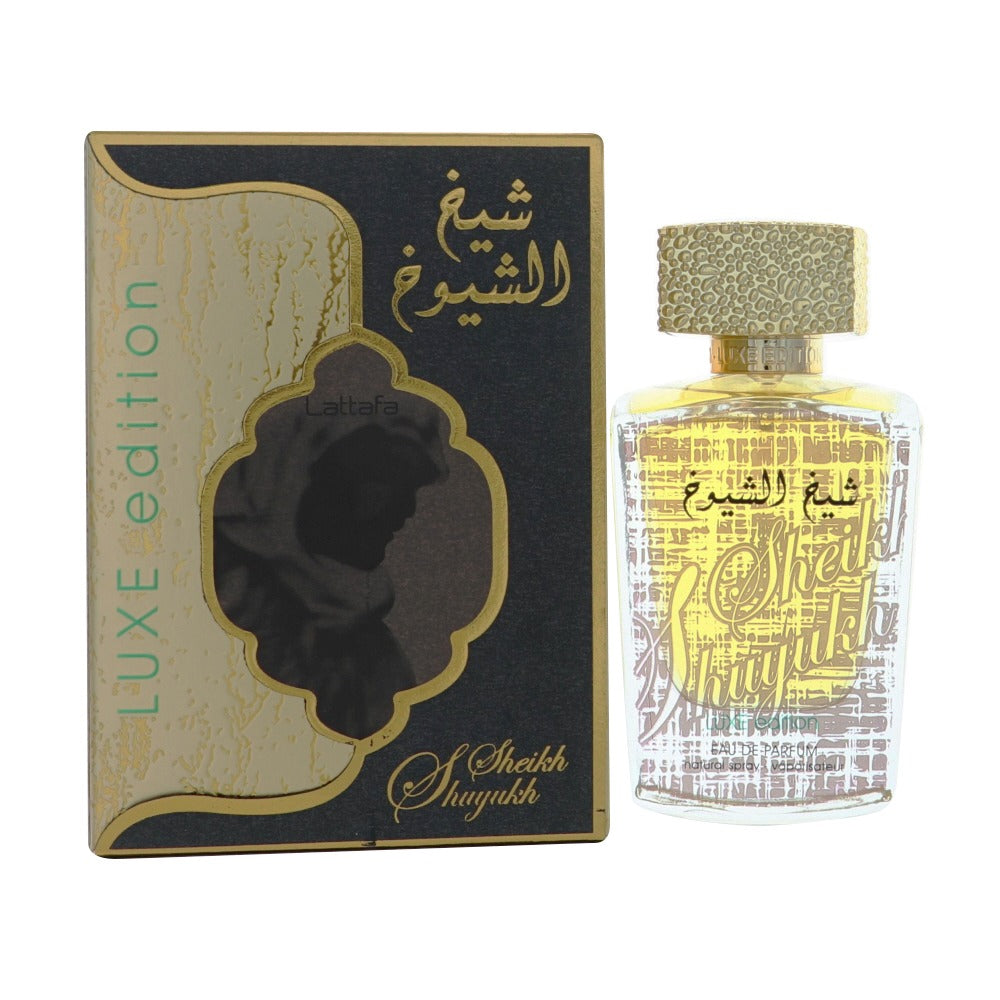 Lattafa Sheikh Al Shuyukh Luxe Edition Eau de Parfum for Men â€” 3.4 oz