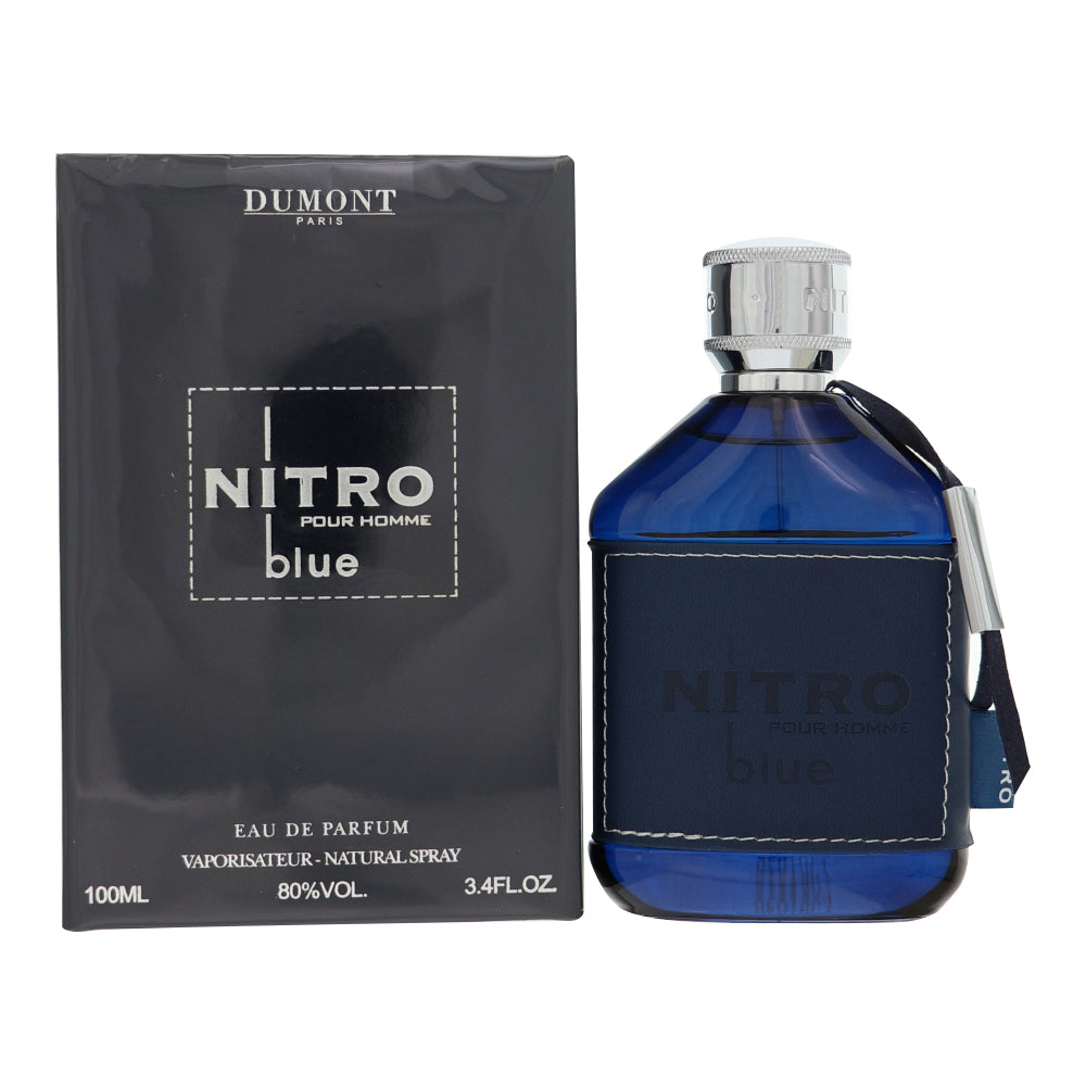 Dumont Nitro Blue Eau de Parfum for Men â€” 3.4 oz