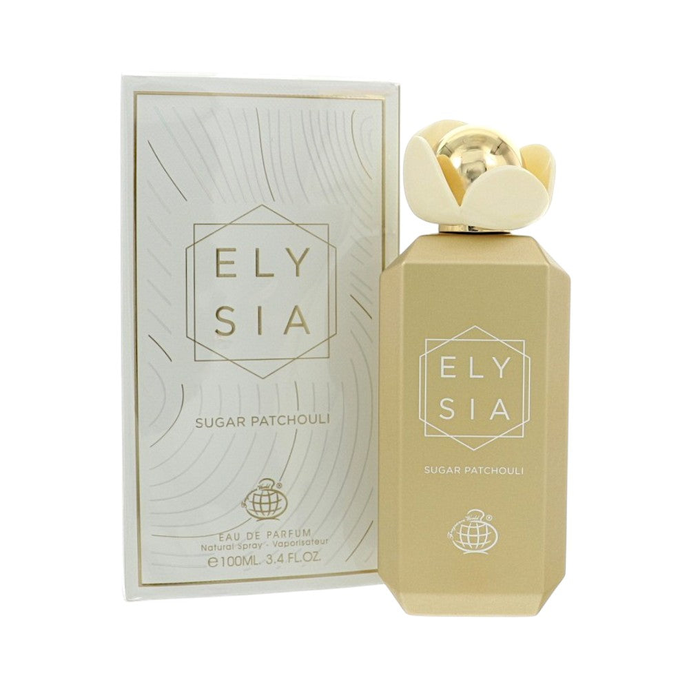 Fragrance World Elysia Sugar Patchouli Eau de Parfum for Women â€” 3.4 oz