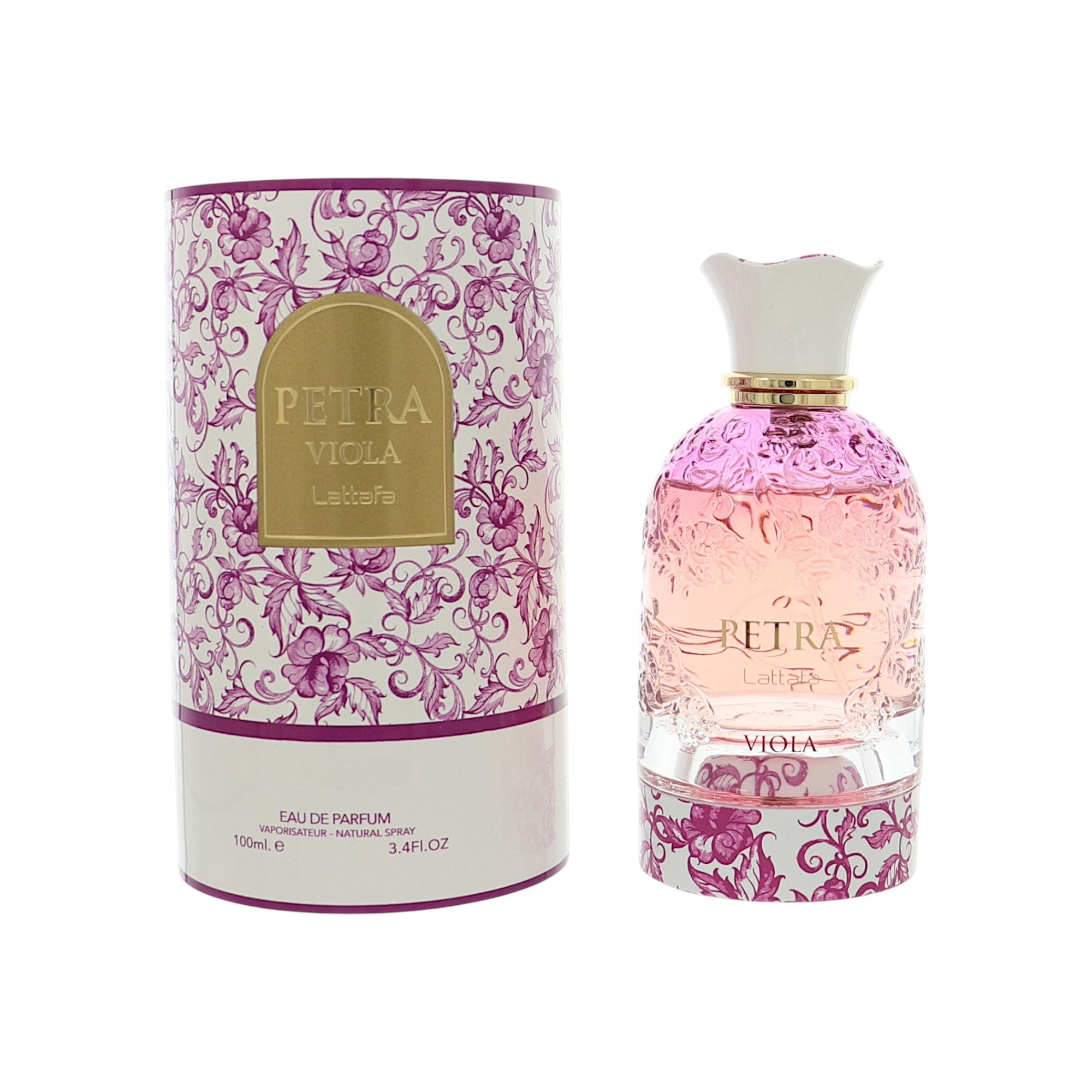 Lattafa Petra Viola Eau de Parfum for Women â€” 3.4 oz