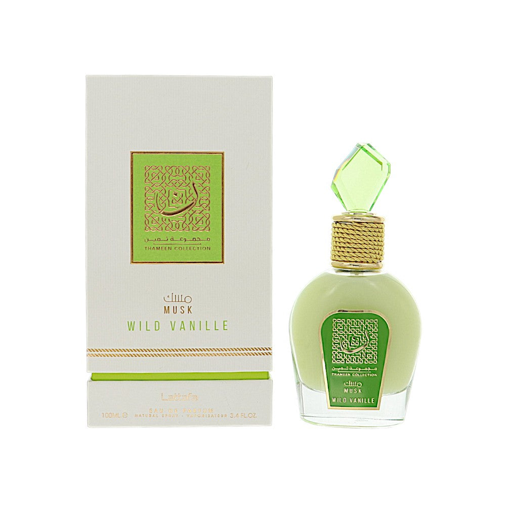Lattafa Musk Wild Vanille Thameen Collection Eau de Parfum for Women â€” 3.4 oz